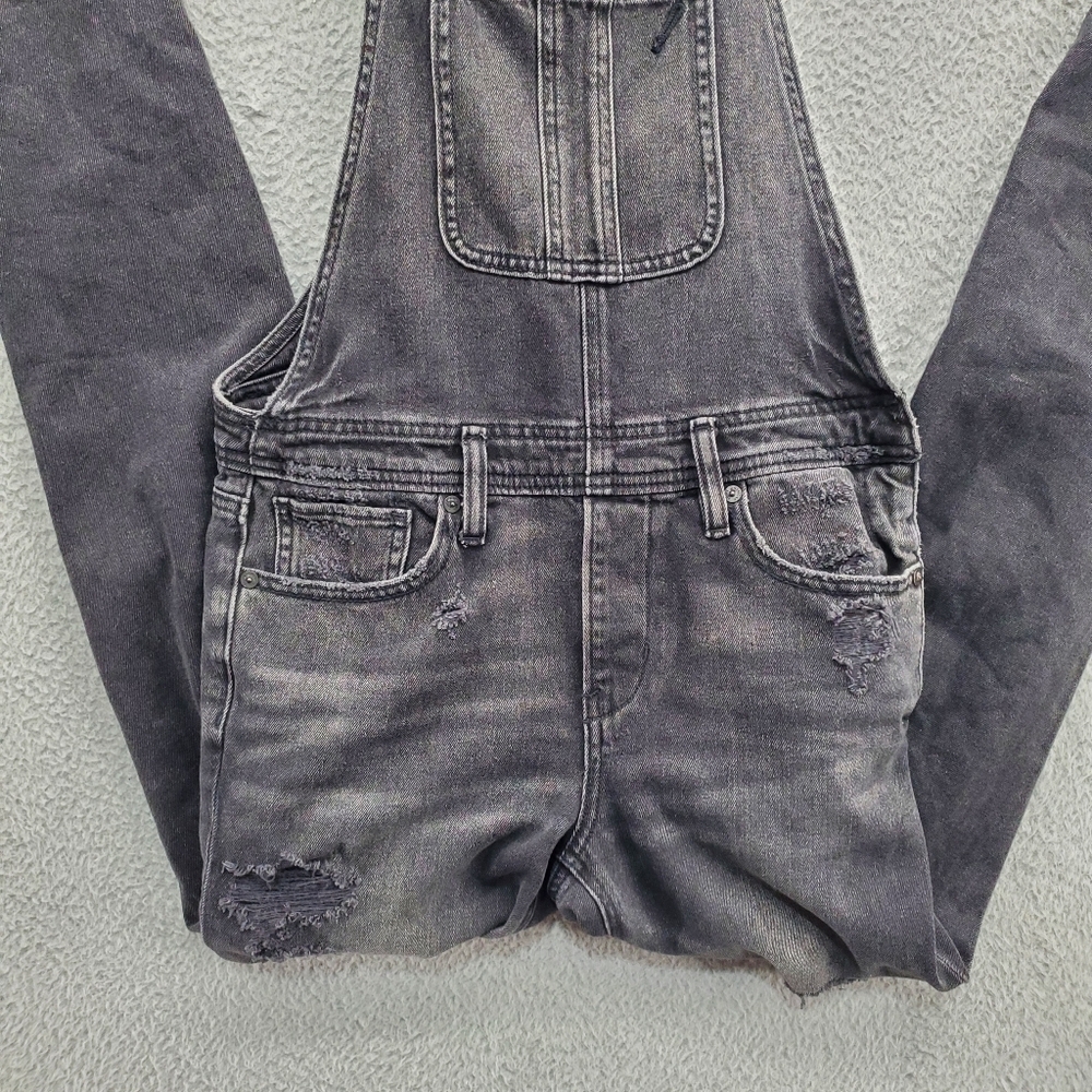 American Eagle Tomgirl Overalls Womens Size Small Black - Picture 8 of 13